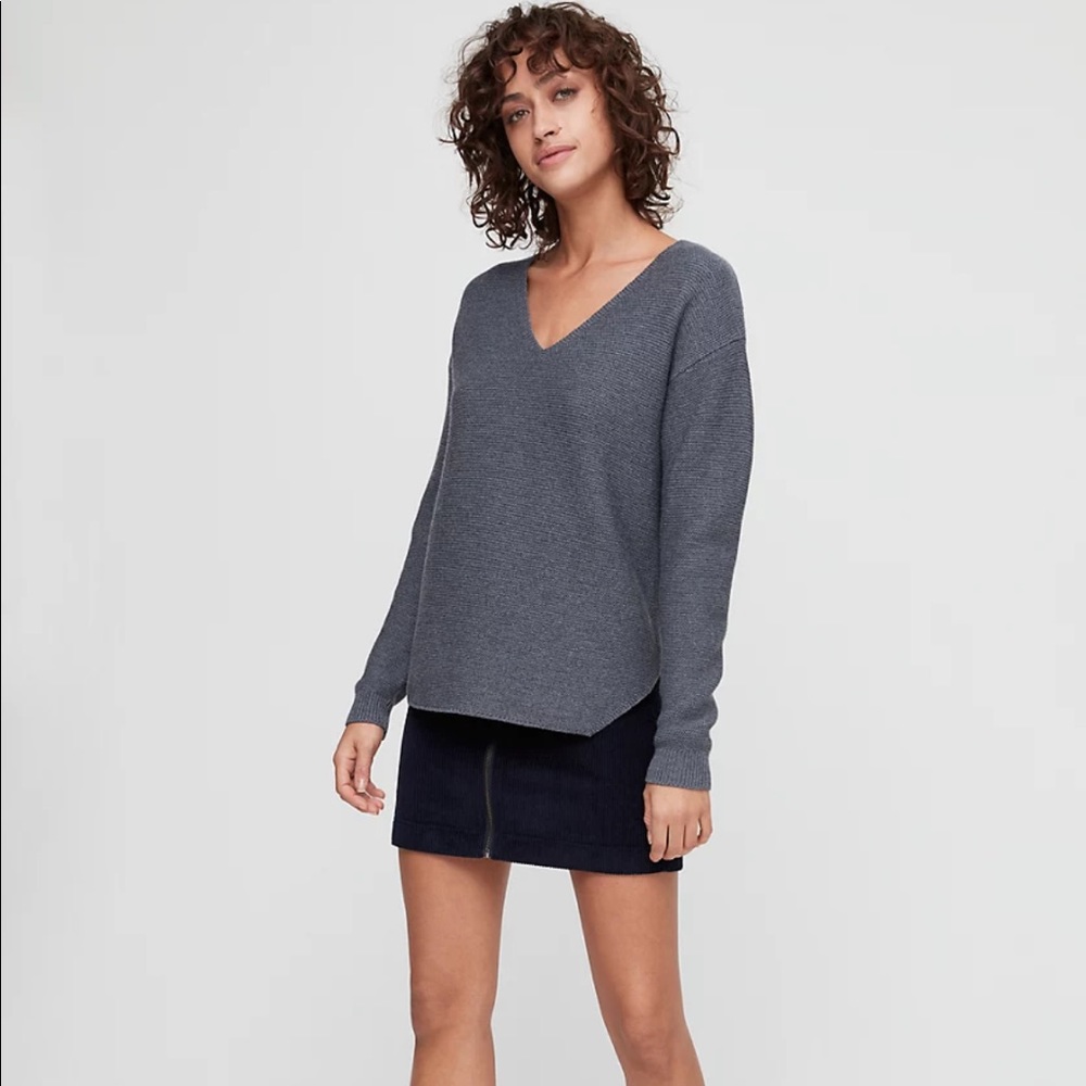 aritzia gray wolter wilfred sweater